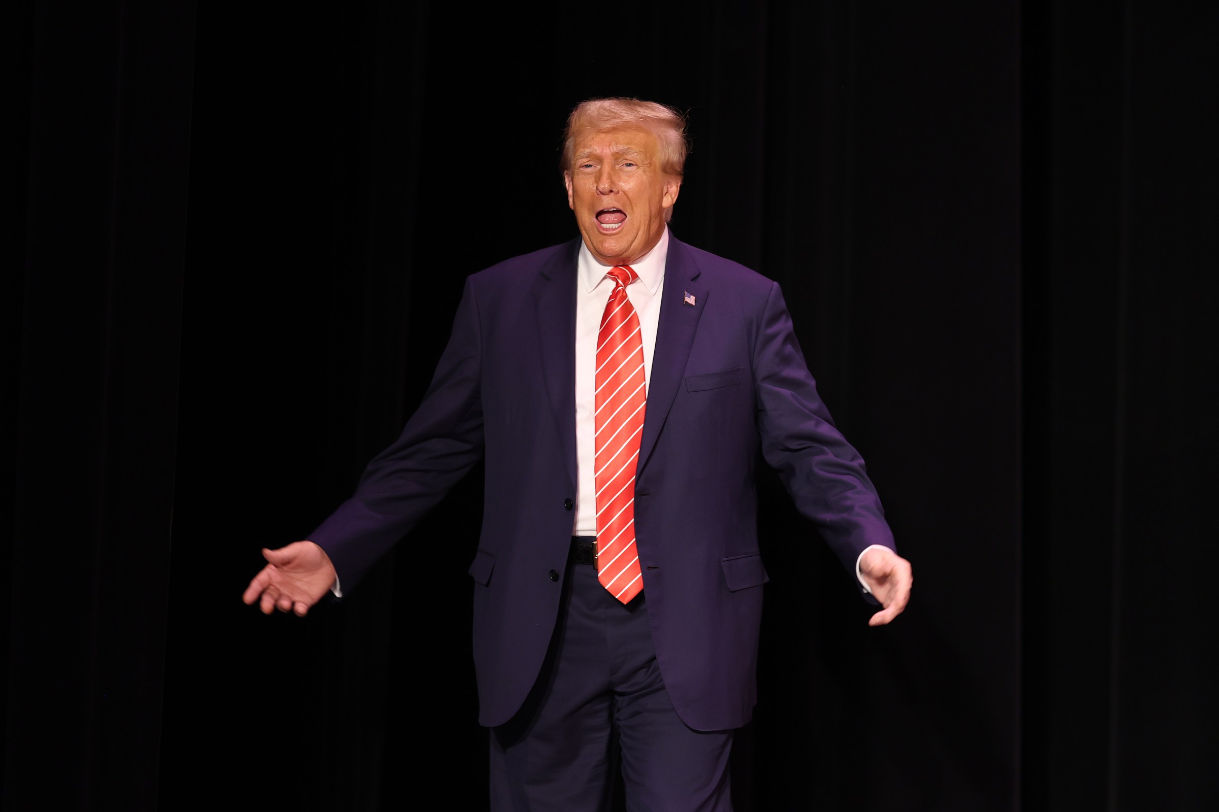 Donald Trump Holds Campaign Rally In Sioux City, Iowa