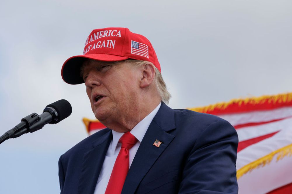 Former President Trump Visits The Southern Border With Texas Governor Abbott