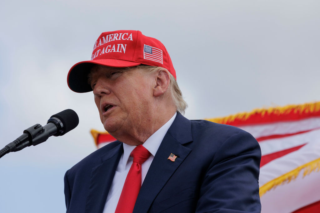 Former President Trump Visits The Southern Border With Texas Governor Abbott