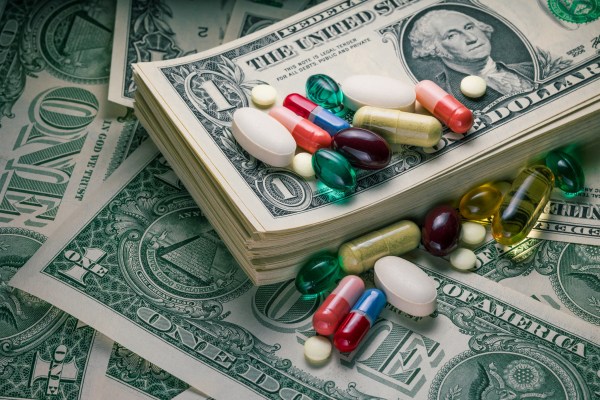Various pills on us dollar