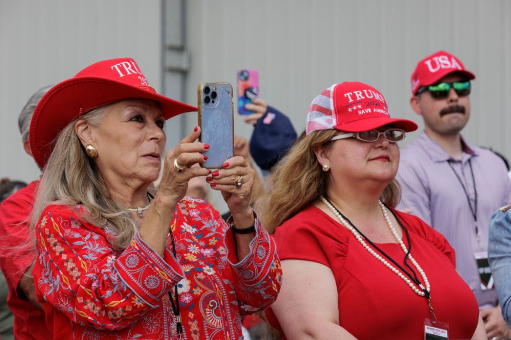 Former President Trump Visits The Southern Border With Texas Governor Abbott
