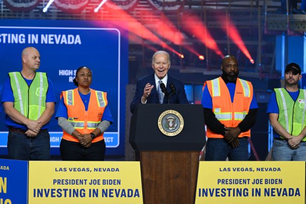 US President Biden visits Las Vegas