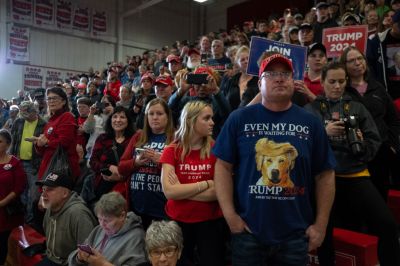 Former President Trump Holds Campaign Rally In Fort Dodge, Iowa