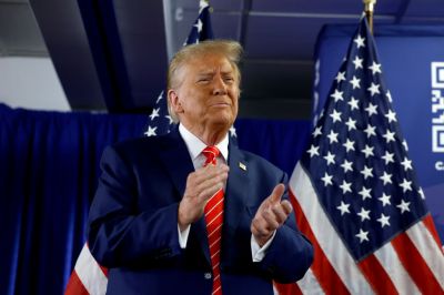 Donald Trump Campaigns For President In Newton, Iowa