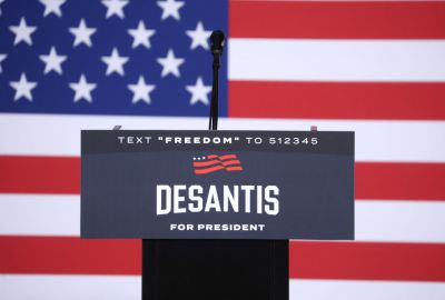 Ron DeSantis Holds His Caucus Night Event In Iowa