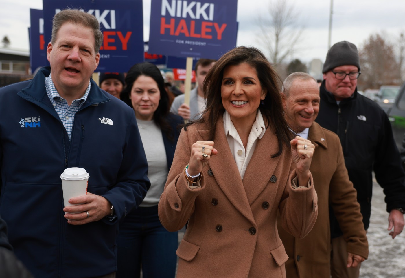 GOP Presidential Candidate Nikki Haley Campaigns In New Hampshire On Day Of State’s Primary