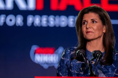 Republican Presidential Candidate Nikki Haley Holds New Hampshire Primary Night Event In Concord