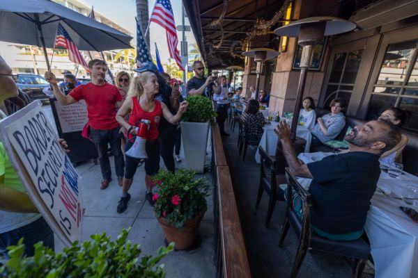 Trump Supporters Hold Beverly Hills Freedom Rally