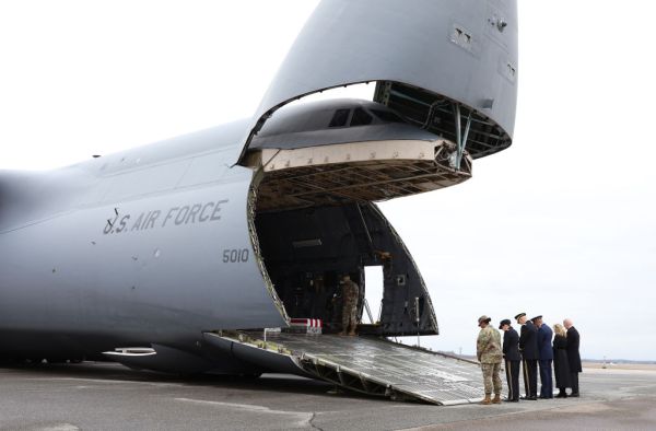 President Biden Attends Dignified Transfer For Soldiers Killed In Jordan Attack