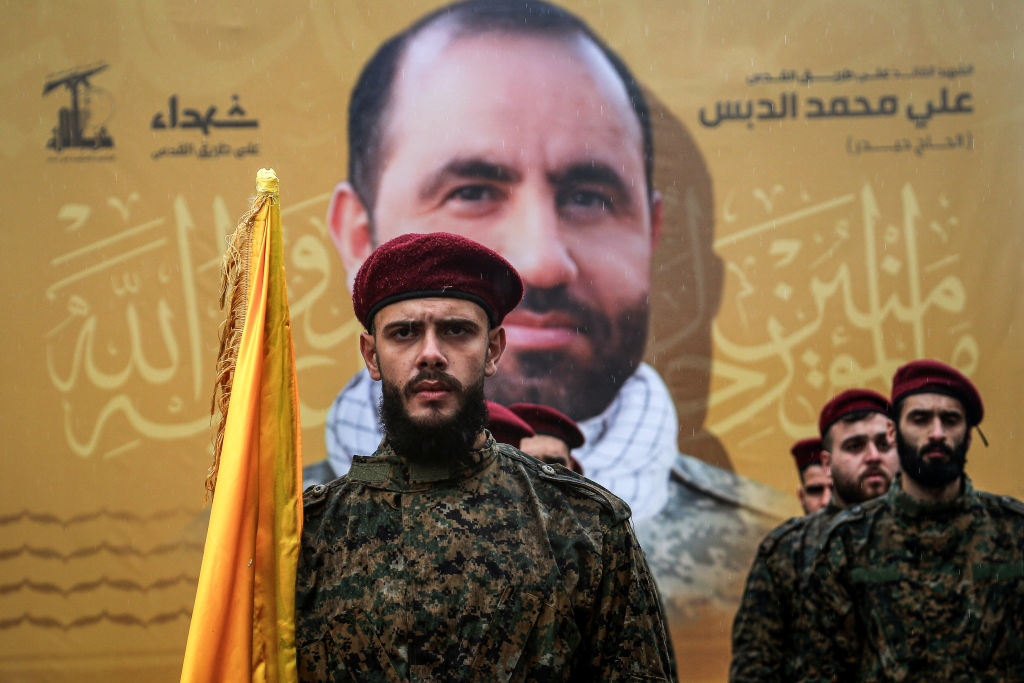 Funeral of Hezbollah top commander in Lebanon