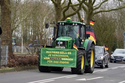 German farmers protest agricultural policies of government in Dusseldorf