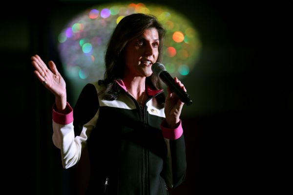 Candidate Nikki Haley Campaigns For President In Michigan