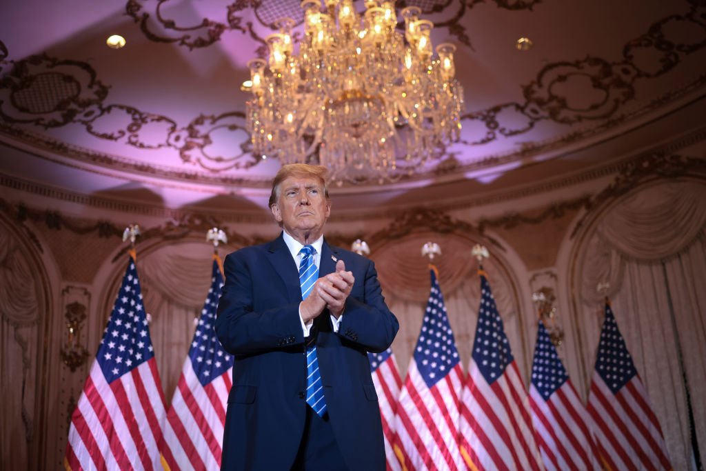 Former President Trump Holds Super Tuesday Election Night Event At Mar-A-Lago