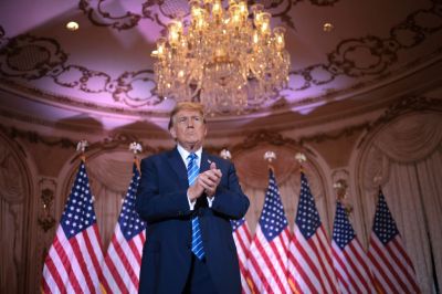 Former President Trump Holds Super Tuesday Election Night Event At Mar-A-Lago