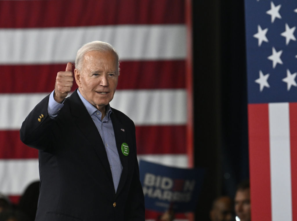 President Joe Biden delivers remarks at a campaign event in Atlanta on March 9, 2024. (Photo by Peter Zay/Anadolu via Getty Images)