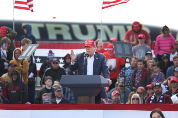 Former President Trump Holds A Campaign Rally In Ohio