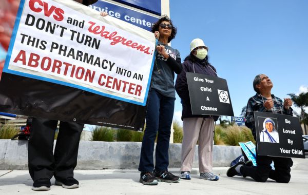 Anti-Abortion Activists Protest Abortion Pill Sales At CVS