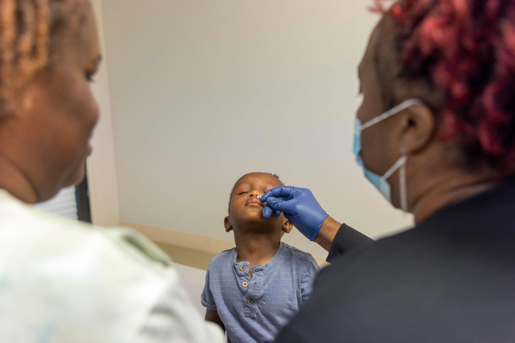 Dr. Reshma Chugani sees patients at her practice in Atlanta, Georgia