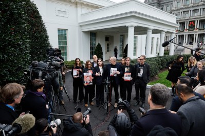 Family Of Israeli Hostages Speak To The Media After Meeting With President Biden At The White House