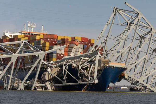 Baltimore’s Francis Scott Key Bridge Collapses After Being Struck By Cargo Ship