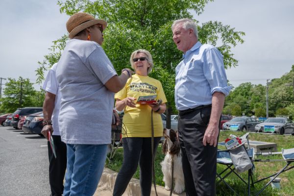 LAUREL, MD – May 03: U.S. Representative David Trone (D-MD) spe