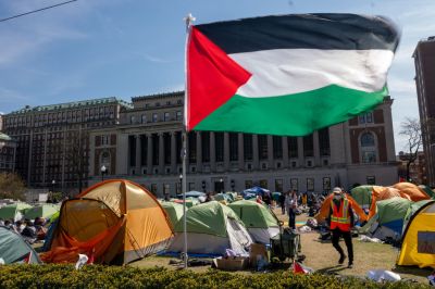 Pro-Palestinian Protests Continue At Columbia University In New York City