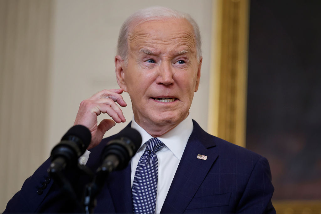 President Joe Biden delivers remarks at the White House on May 31, 2024, in Washington, DC. (Photo by Chip Somodevilla/Getty Images)