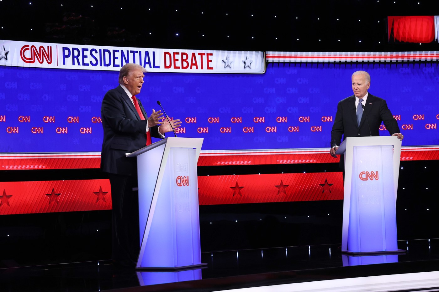 Donald Trump And Joe Biden Participate In First Presidential Debate
