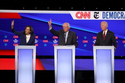 Democratic Presidential Candidates Participate In Fourth Debate In Ohio