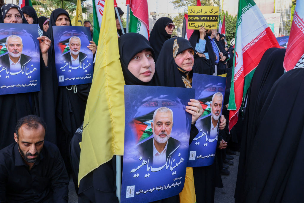 IRAN-PALESTINIAN-ISRAEL-CONFLICT-PROTEST-HANIYEH