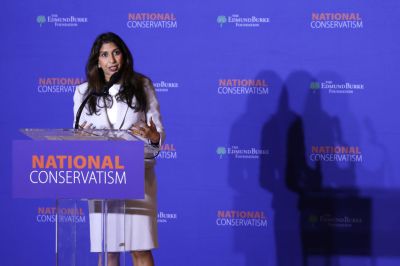 Former Home Secretary Of The United Kingdom Suella Braverman Speaks At National Conservatism Conference In D.C.