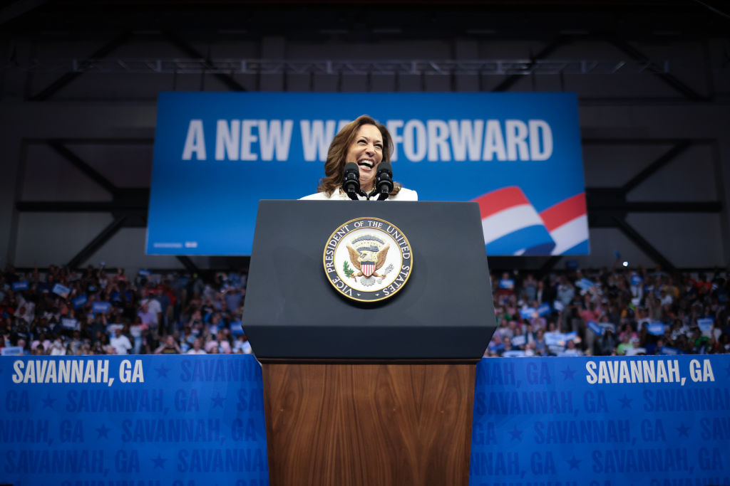 Kamala Harris Campaigns For President In Savannah, Georgia