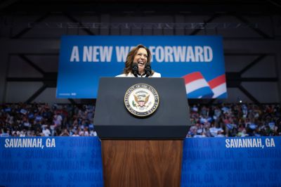 Kamala Harris Campaigns For President In Savannah, Georgia
