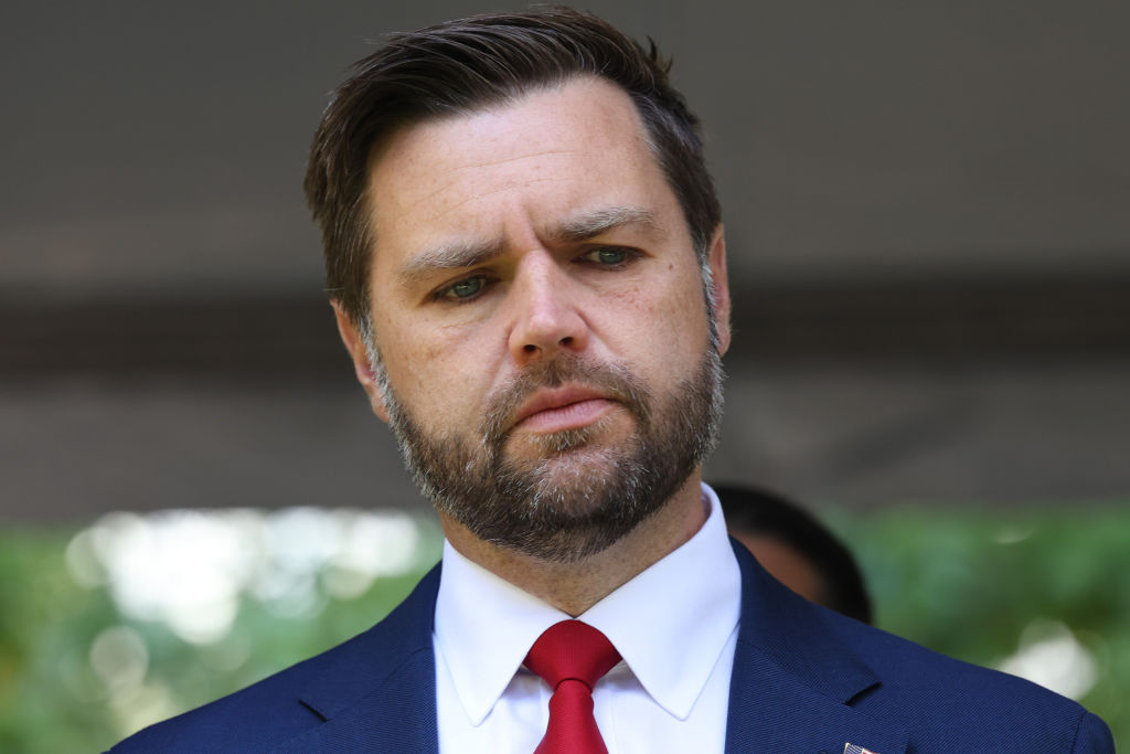 Sen. J.D. Vance attends the annual 9/11 Commemoration Ceremony at the National 9/11 Memorial and Museum in New York City on September 11, 2024. (Photo by Michael M. Santiago/Getty Images)