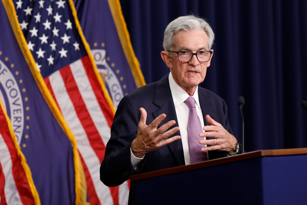 Federal Reserve Chairman Jerome Powell speaks during a news conference at the William McChesney Martin Jr. Federal Reserve Board Building on September 18, 2024, following the September meeting of the Federal Open Market Committee in Washington, D.C. (Photo by Anna Moneymaker/Getty Images)