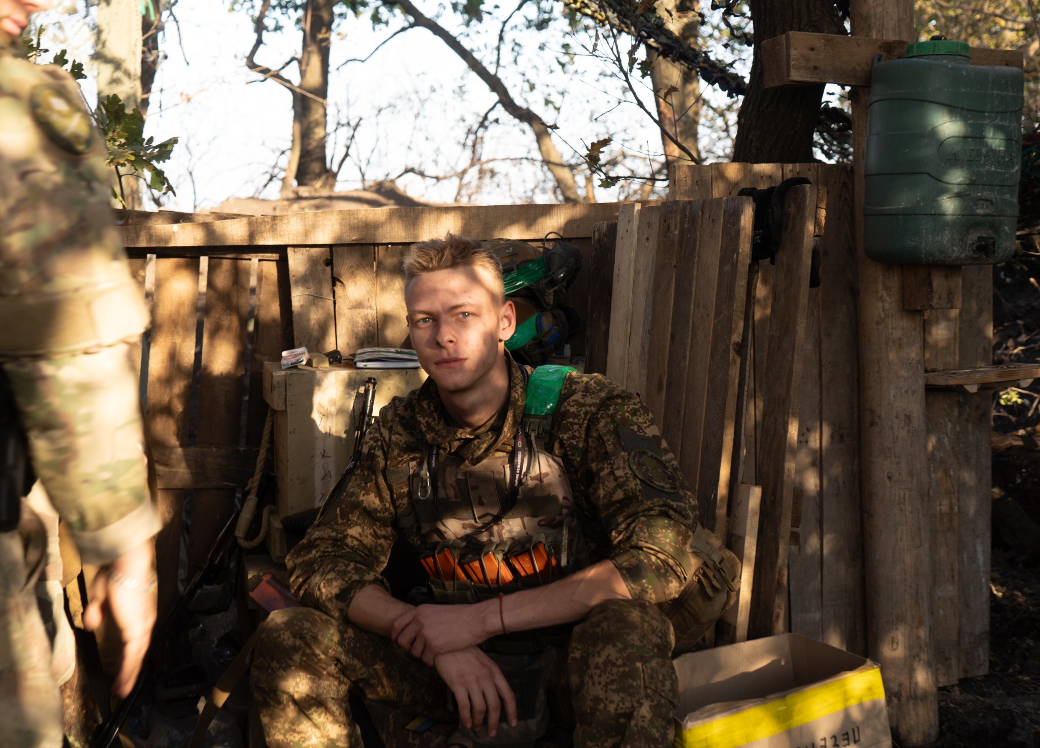 Kolia, 22, a soldier in the 68th Brigade. (Photo by Joseph Roche)
