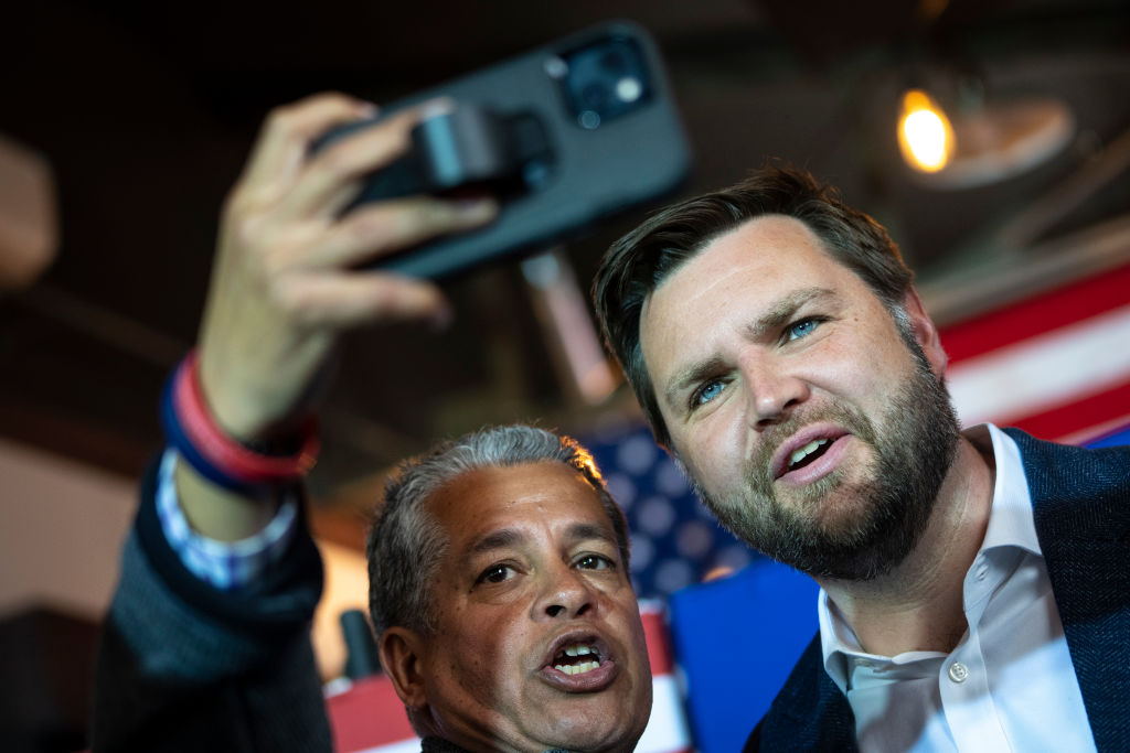 GOP Senate Candidate JD Vance Campaigns In Ohio Ahead Of Primary