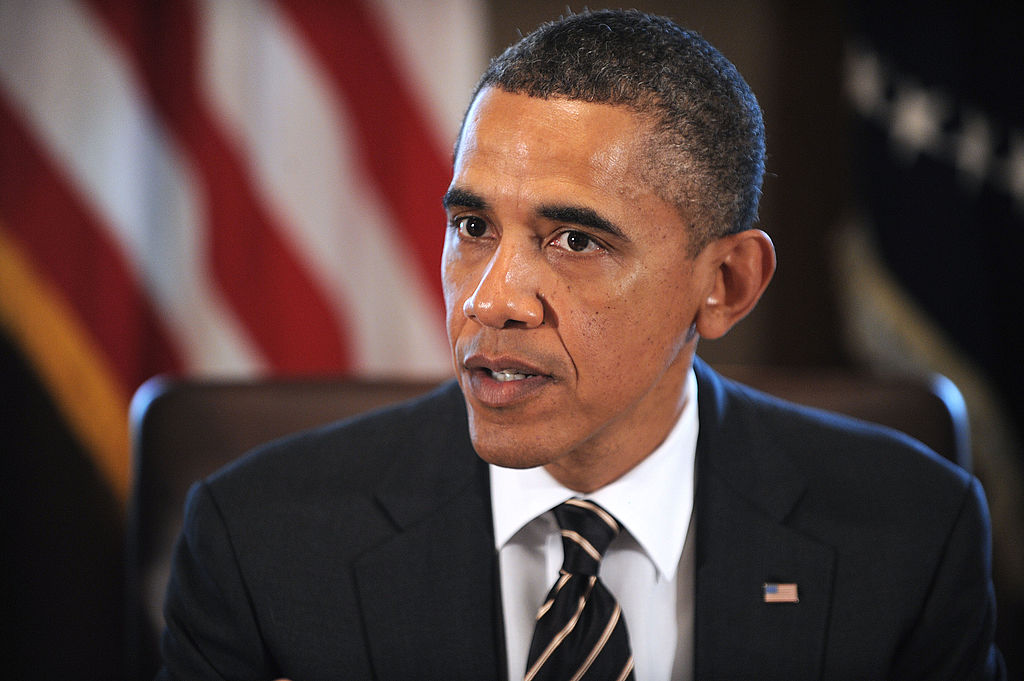 President Obama Attends A Cabinet Meeting