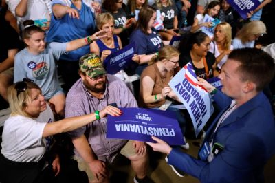 Democratic Presidential Nominee Vice President Harris Holds Campaign Rally In Wilkes-Barre, Pennsylvania