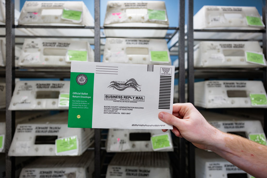 Pennsylvania Demonstrates Mail-In Ballot Processing In Bucks County