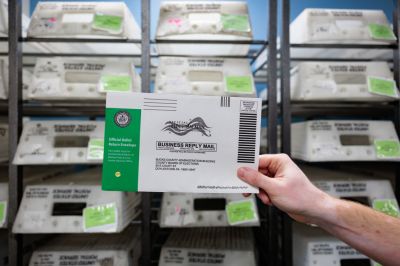 Pennsylvania Demonstrates Mail-In Ballot Processing In Bucks County