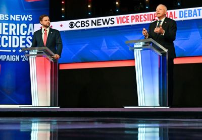 Vice Presidential Debate Between Gov. Tim Walz (D) and Sen. JD Vance (R-Ohio)