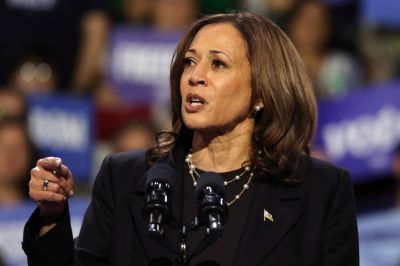 Democratic Presidential Candidate Kamala Harris Holds Campaign Rally In Erie, Pennsylvania