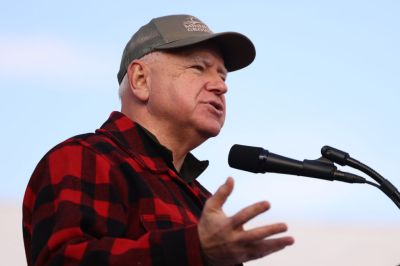 Democratic Vice Presidential Nominee Tim Walz Campaigns In Western Pennsylvania