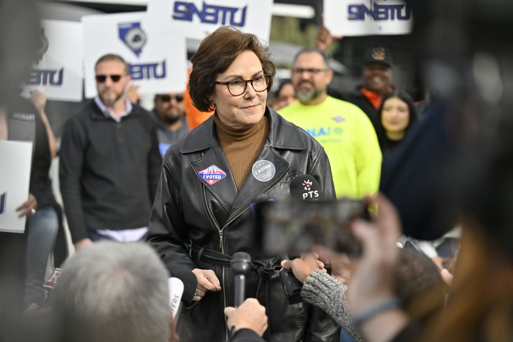 Senator Jacky Rosen Votes On Election Day