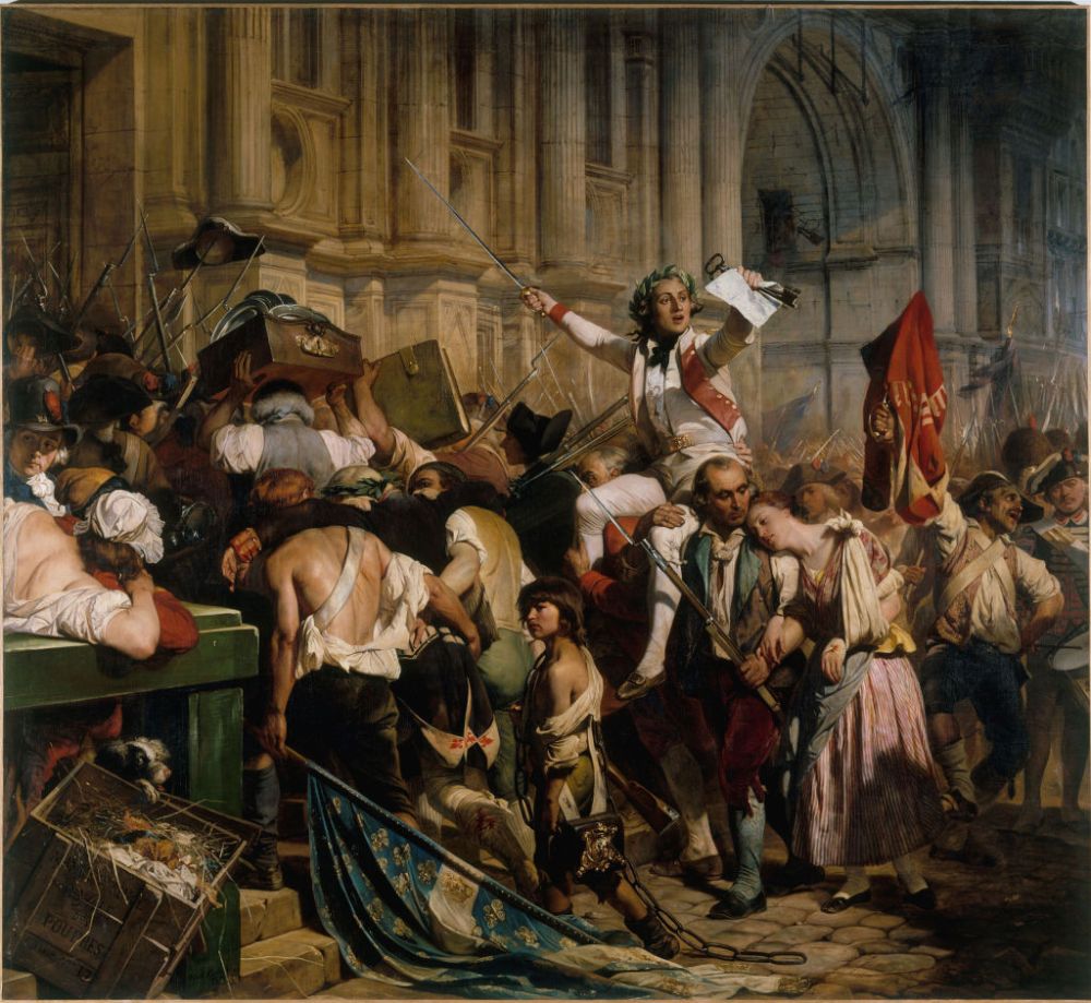 The Vanquishers Of The Bastille Before The Hôtel De Ville
