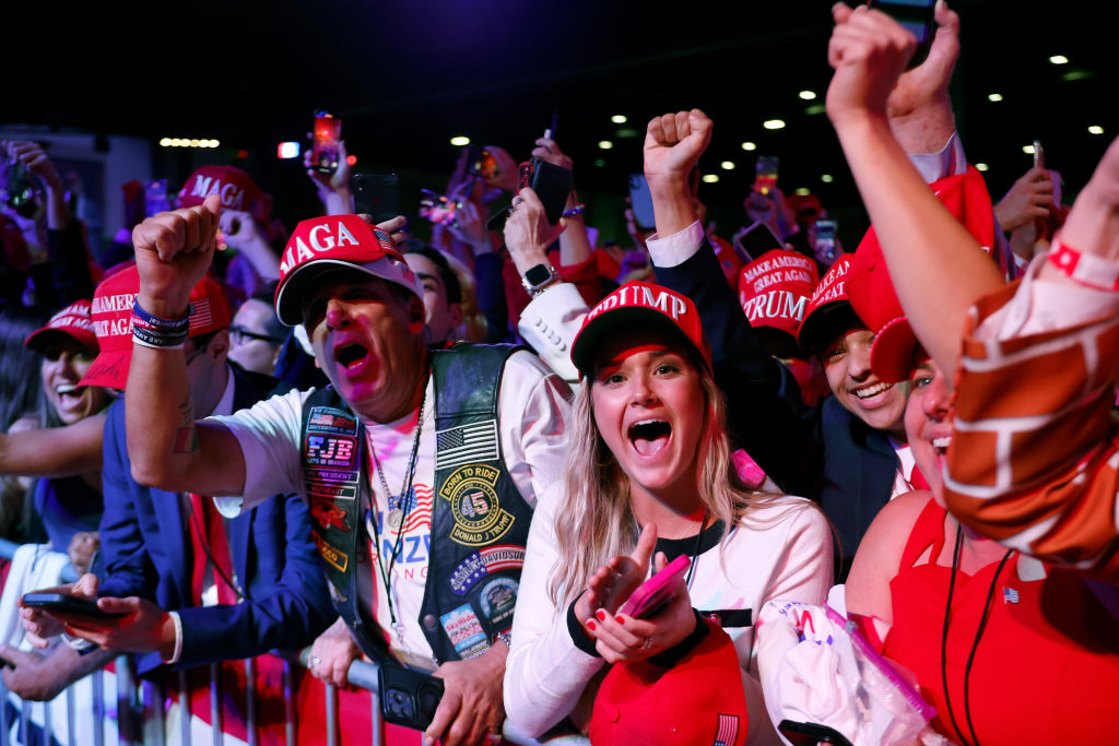 Republican Presidential Nominee Donald Trump Holds Election Night Event In West Palm Beach