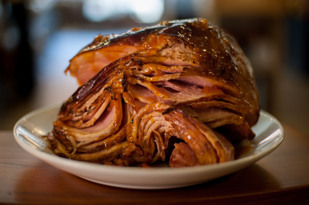 Glazed ham
