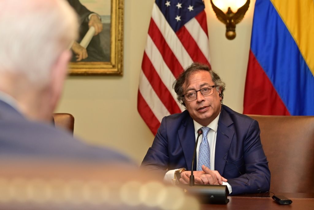 Colombian President Gustavo Petro in White House