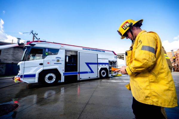 All-electric fire engine joins Rancho Cucamonga Fire District fleet